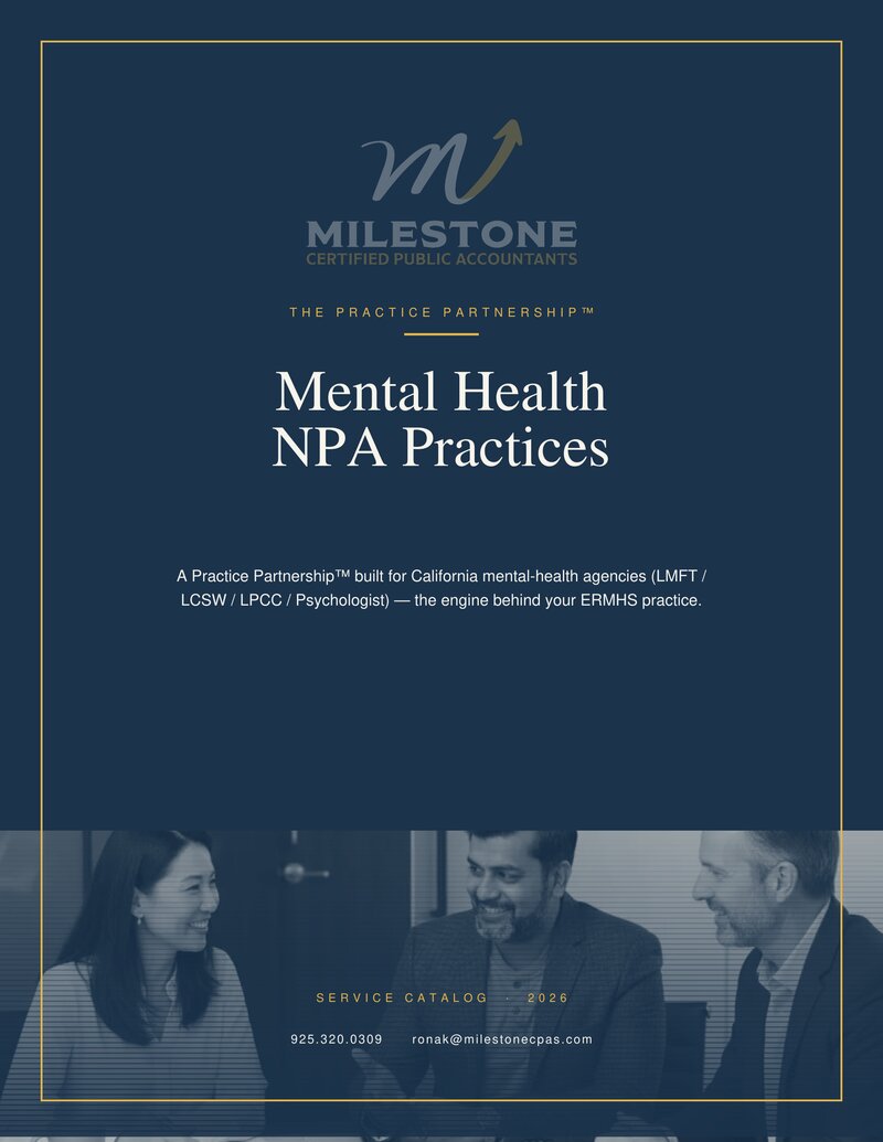 Mental Health NPA Service Catalog 2026 cover