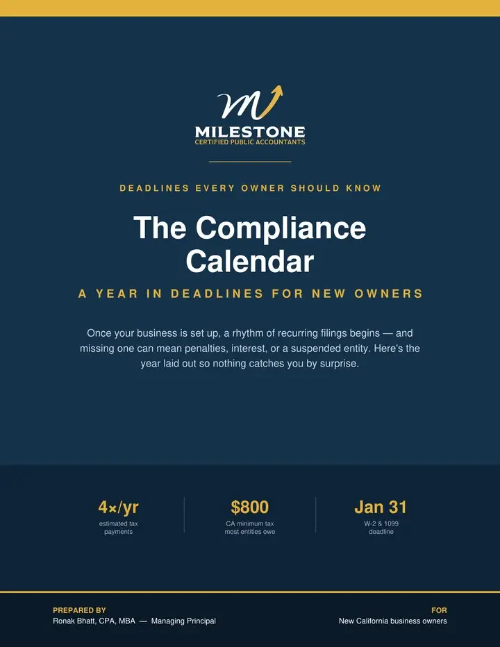 The 2026 <em>Tax & Compliance Calendar</em> cover