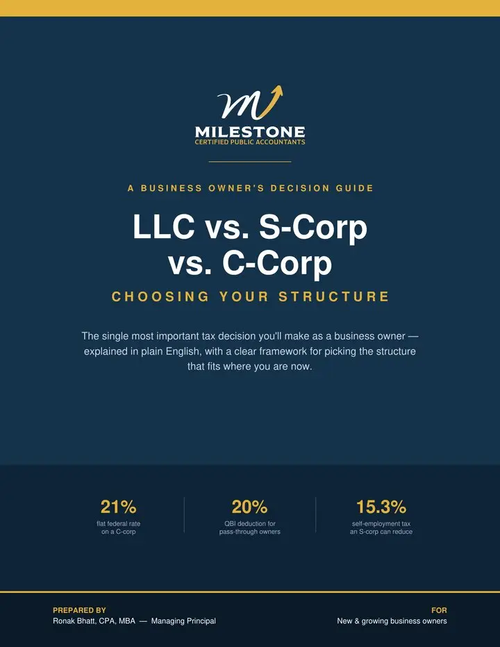 <em>LLC vs. S-Corp vs. C-Corp</em> Comparison cover