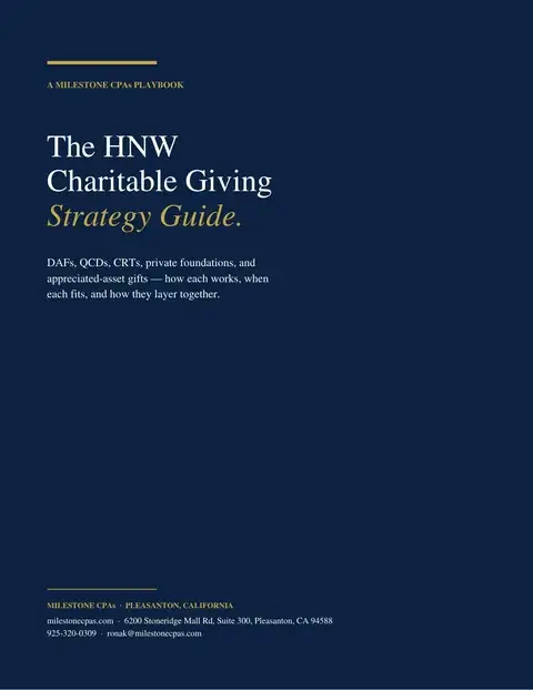 The HNW Charitable Giving Strategy Guide cover