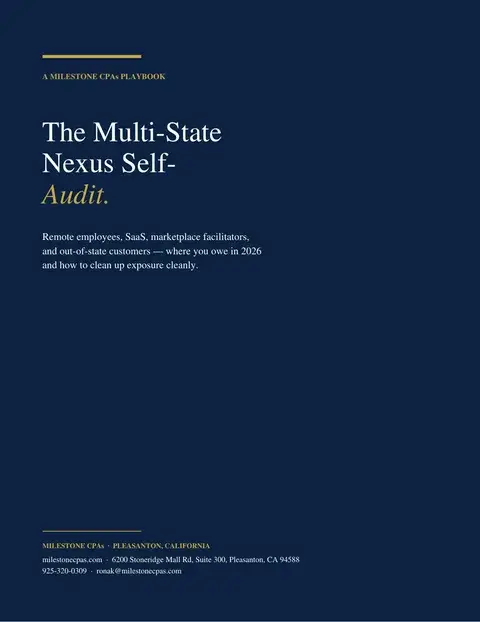 The Multi-State Nexus Self-Audit cover